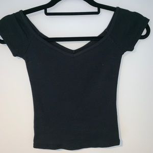 Off the shoulder crop top